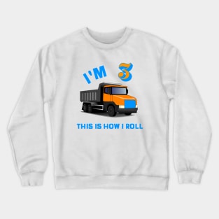 HAPPY 3rd Birthday Crewneck Sweatshirt